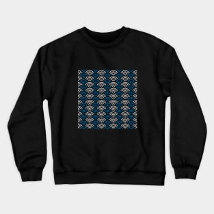 Traditional Japanese Wagara SEIGAIHA - Anime Patterns Crewneck Sweatshirt